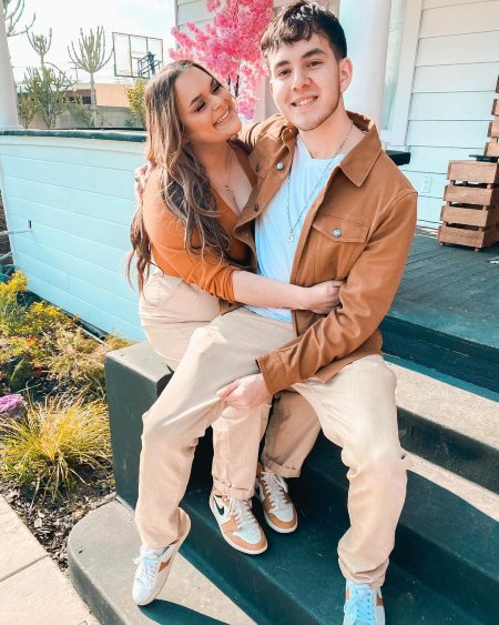 Jenicka Lopez with her brother.